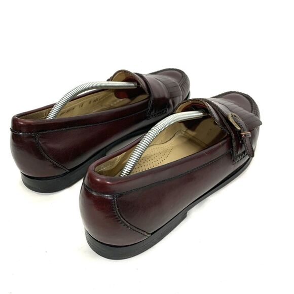 Cole Haan Pinch Shoes Loafers Buckle Kiltie Round Toe Comfort Burgundy Mens 12 D main image 10